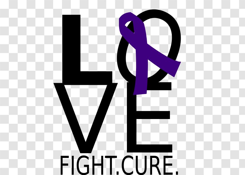 Clip Art Image Purple Ribbon Alzheimer's Disease Awareness - Cancer - Butterfly Transparent PNG