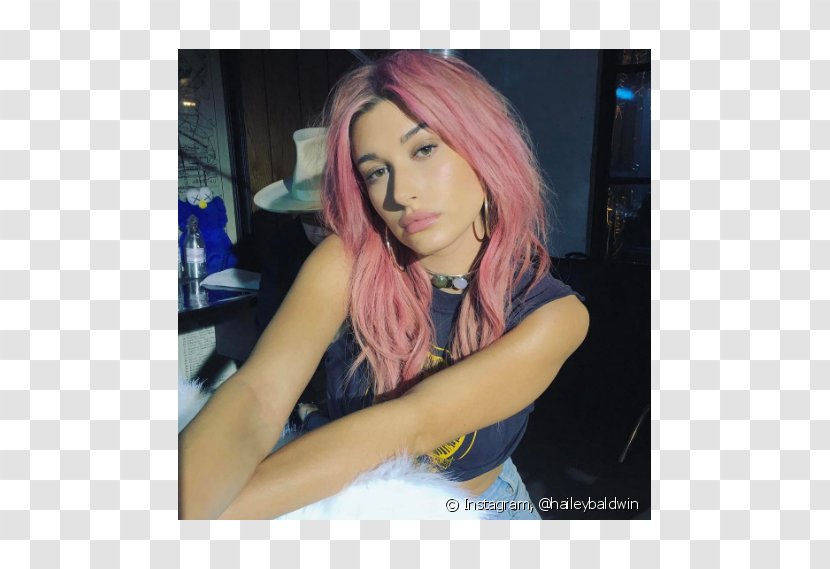 Human Hair Color Coloring Dye - Cartoon - Hailey Baldwin Transparent PNG