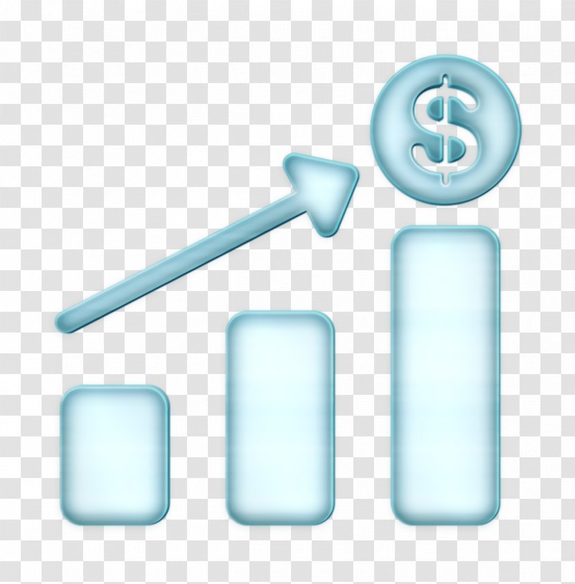 Increased Revenue Icon Business Graph - Office Set - Symbol Material Property Transparent PNG