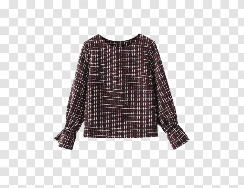 Tartan T-shirt Sleeve Top Tweed Transparent PNG