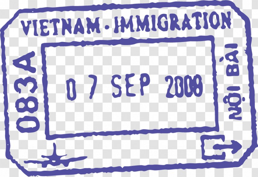 Hanoi Noi Bai International Airport Gatwick Passport Stamp - Seal,Postmark Effect,Retro,art Transparent PNG