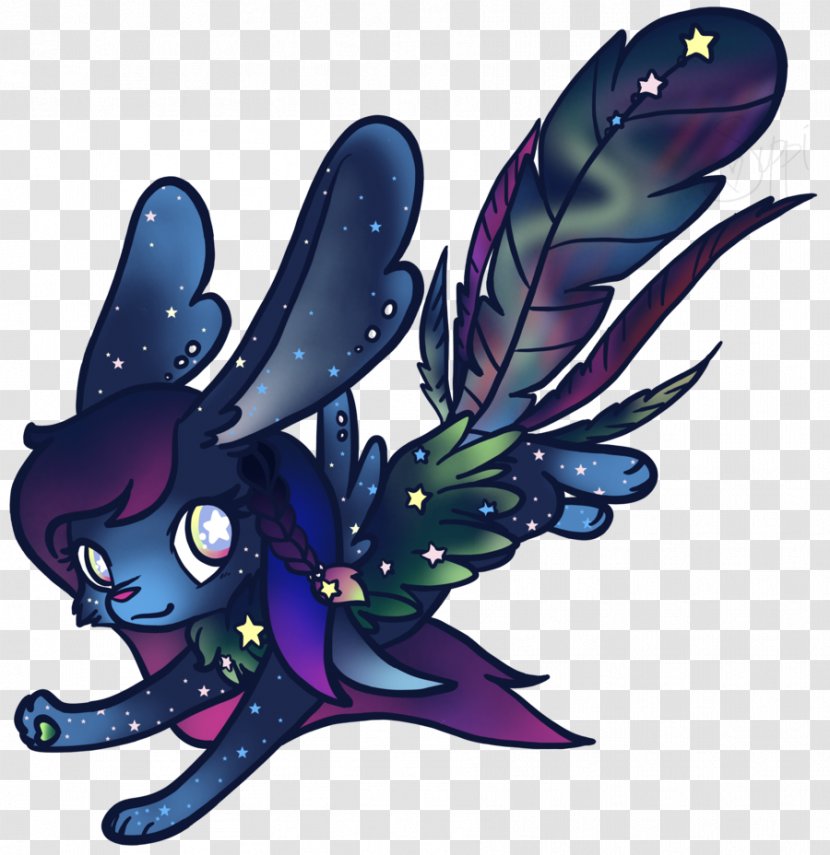 Insect Horse Fairy Art - Purple - Aurora Burealis Transparent PNG