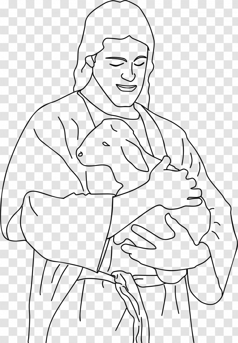 Ascension Of Jesus Sermon On The Mount Christianity Coloring Book - Flower - Good Shepherd Transparent PNG