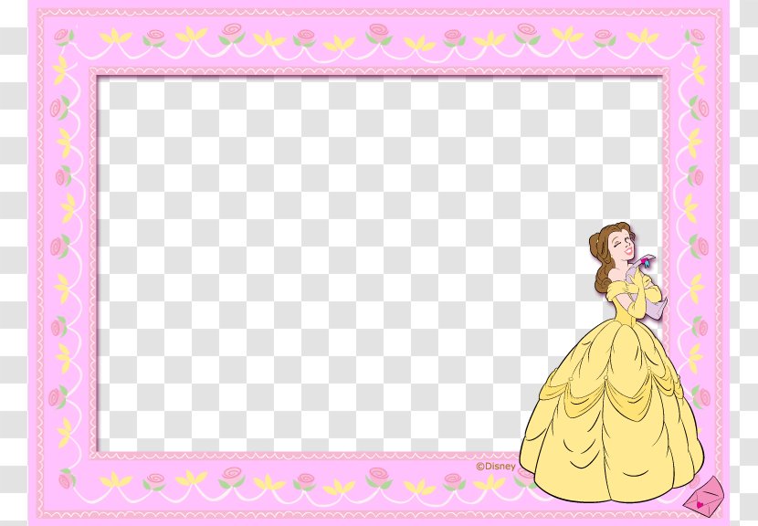 Picture Frame Pattern - Template - Lovely Princess Pink Transparent PNG