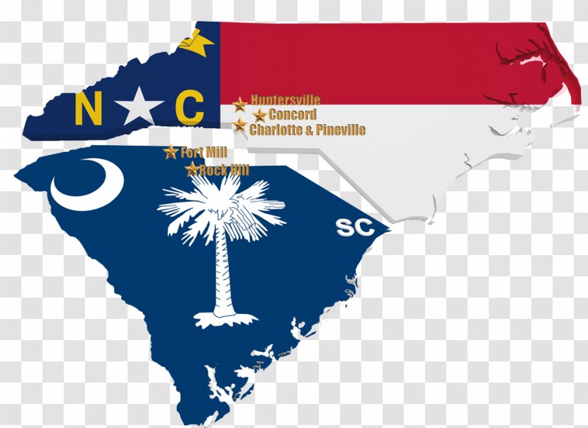 Flag Of North Carolina South - World Transparent PNG