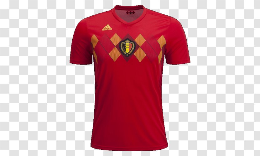 2018 FIFA World Cup Belgium National Football Team 2014 T-shirt Jersey - Active Shirt Transparent PNG