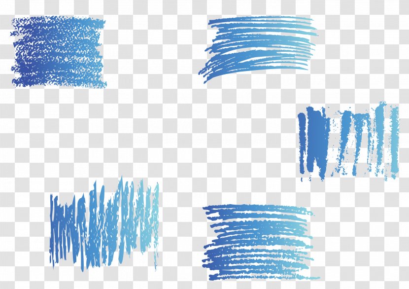Drawing Blue - Painting - Vector Pencil Effect Transparent PNG