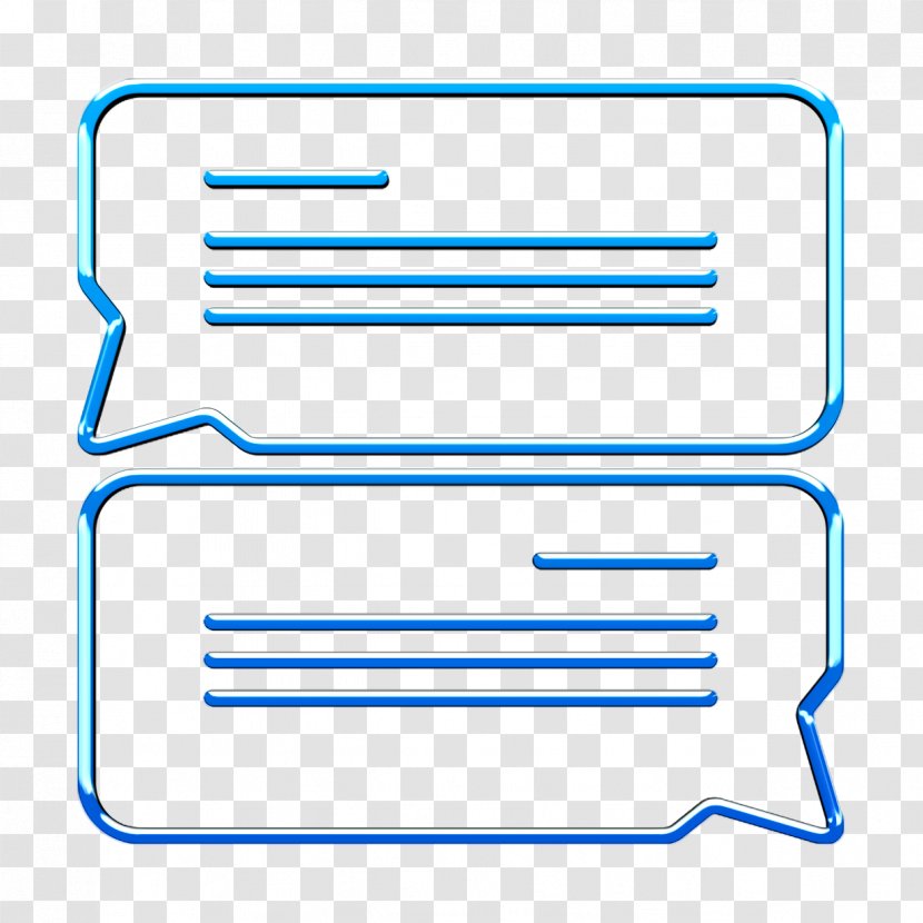 Conversation Icon Message Speech - Rectangle Text Transparent PNG