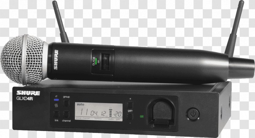 Wireless Microphone Shure SM58 - Lavalier Transparent PNG