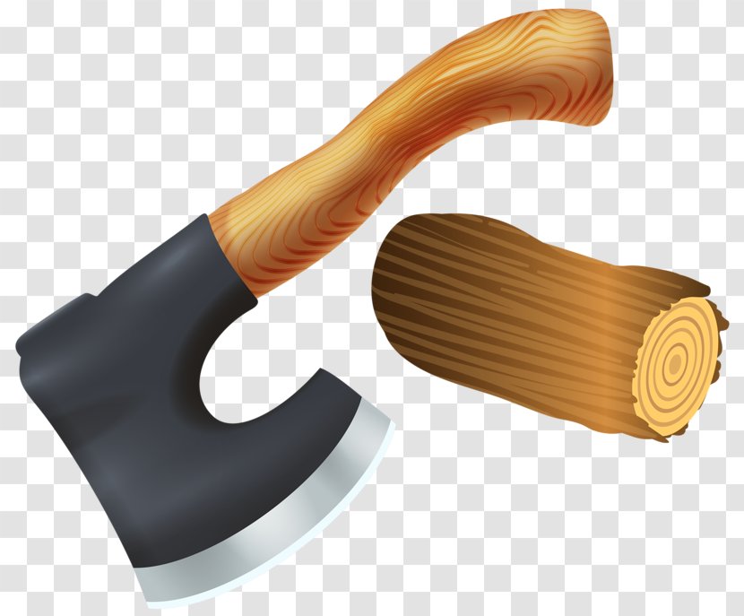 Axe Clip Art - Tool - Ax And Firewood Transparent PNG