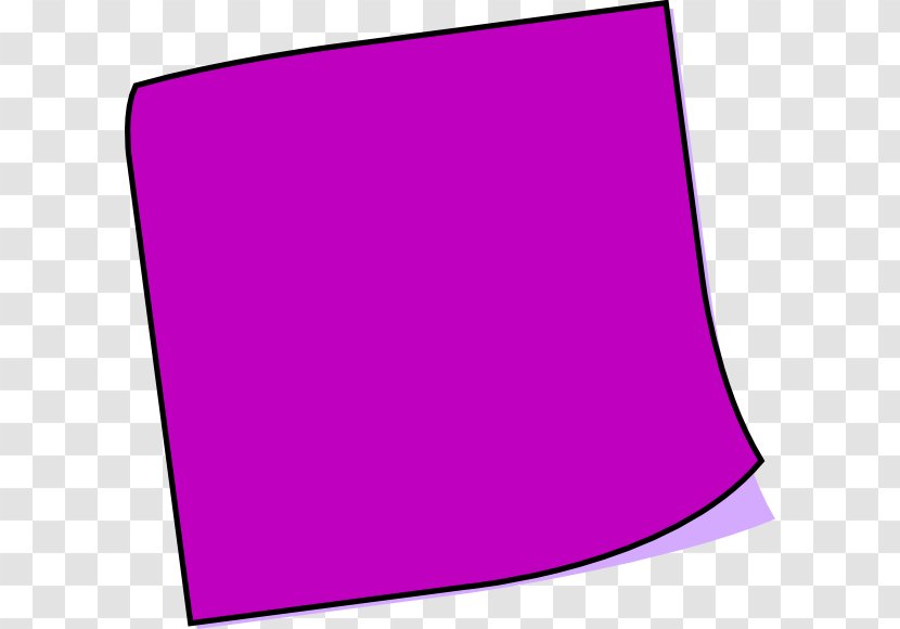 Post-it Note Desktop Wallpaper Purple Clip Art - Violet - Background Transparent PNG