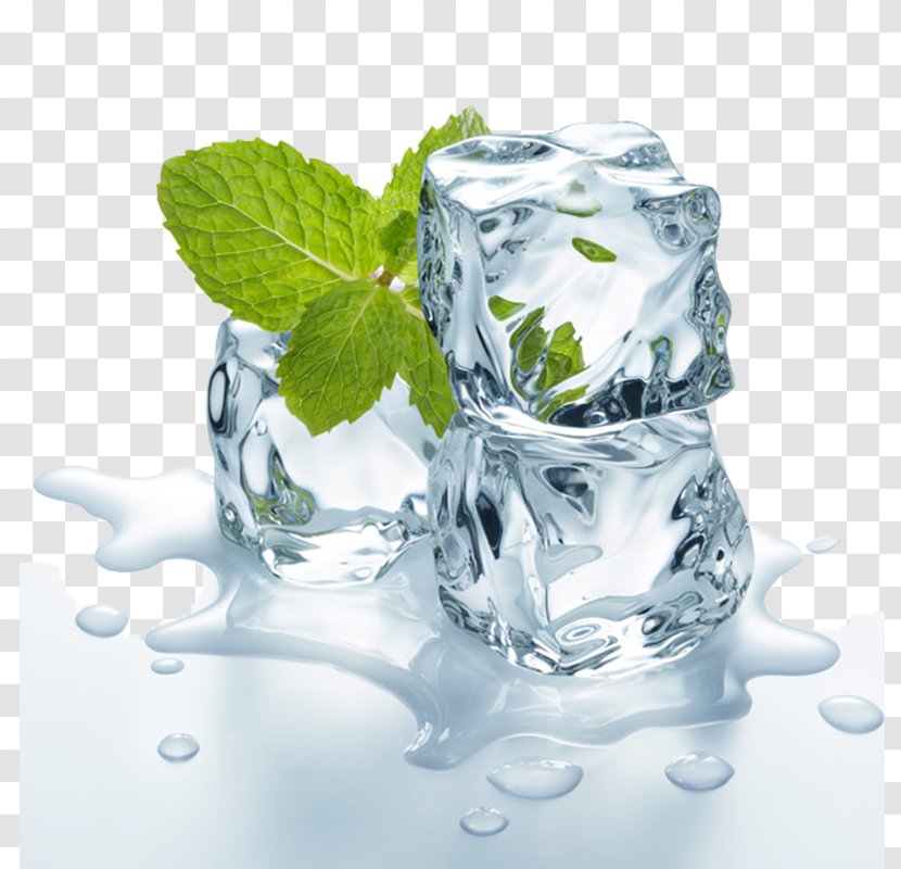 Juice Menthol Flavor Electronic Cigarette Aerosol And Liquid Mentha Spicata - Mint,Ice Transparent PNG