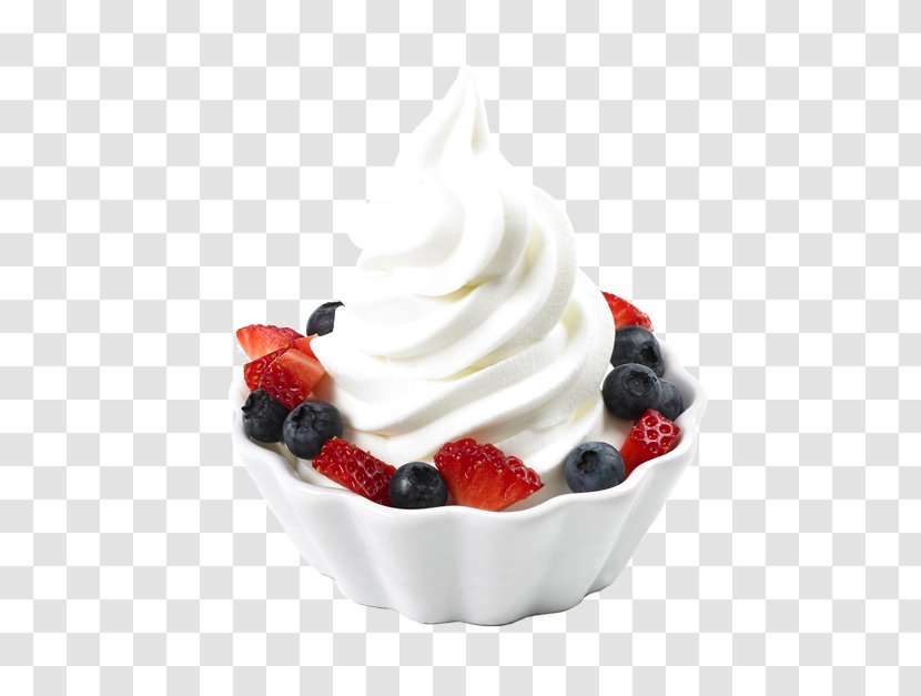 Frozen Yogurt Ice Cream Smoothie Custard Transparent PNG