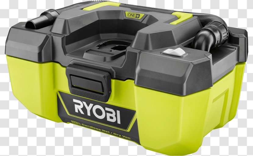 Ryobi 18-Volt ONE+ 6 Gal. Cordless Wet/Dry Vacuum (Bare-Tool) Cleaner One+ Super Charger With Lithium-Ion Compact Battery - Product Lining - Jigsaw Transparent PNG