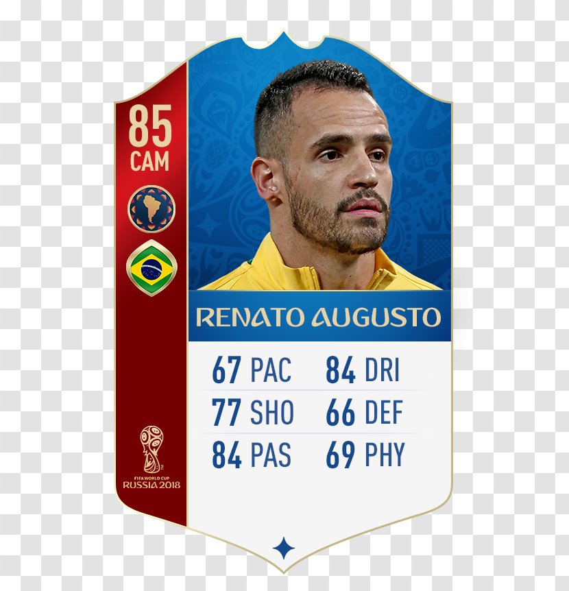 Neymar 2018 World Cup FIFA 18 2014 Brazil National Football Team - Advertising - Renato Augusto Transparent PNG