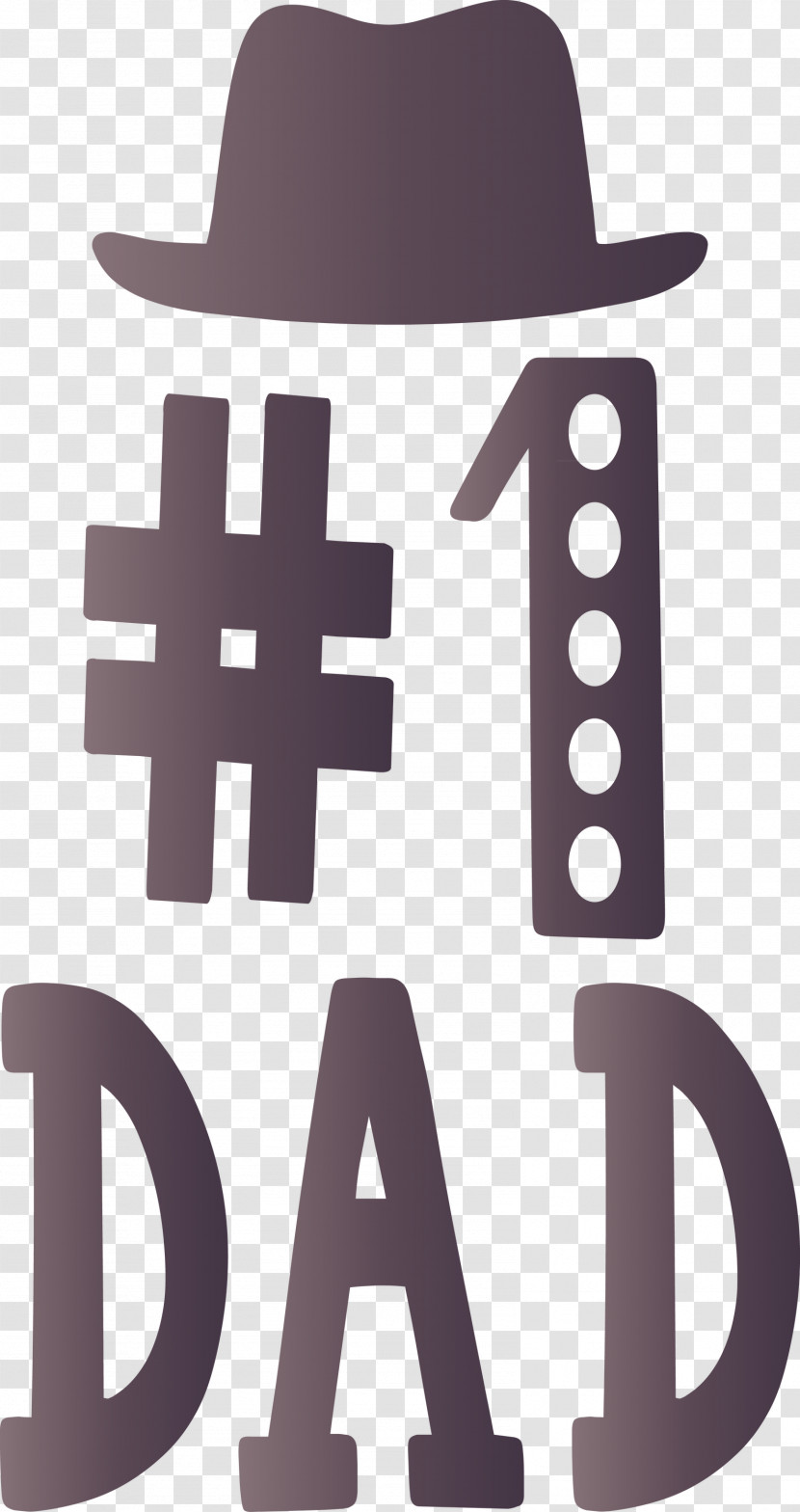 No1 Dad Happy Fathers Day Transparent PNG