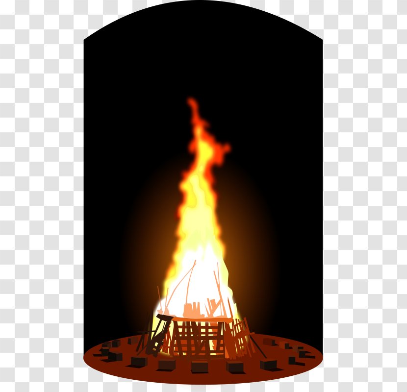 Bonfire Flame Party Clip Art - Campfire Transparent PNG