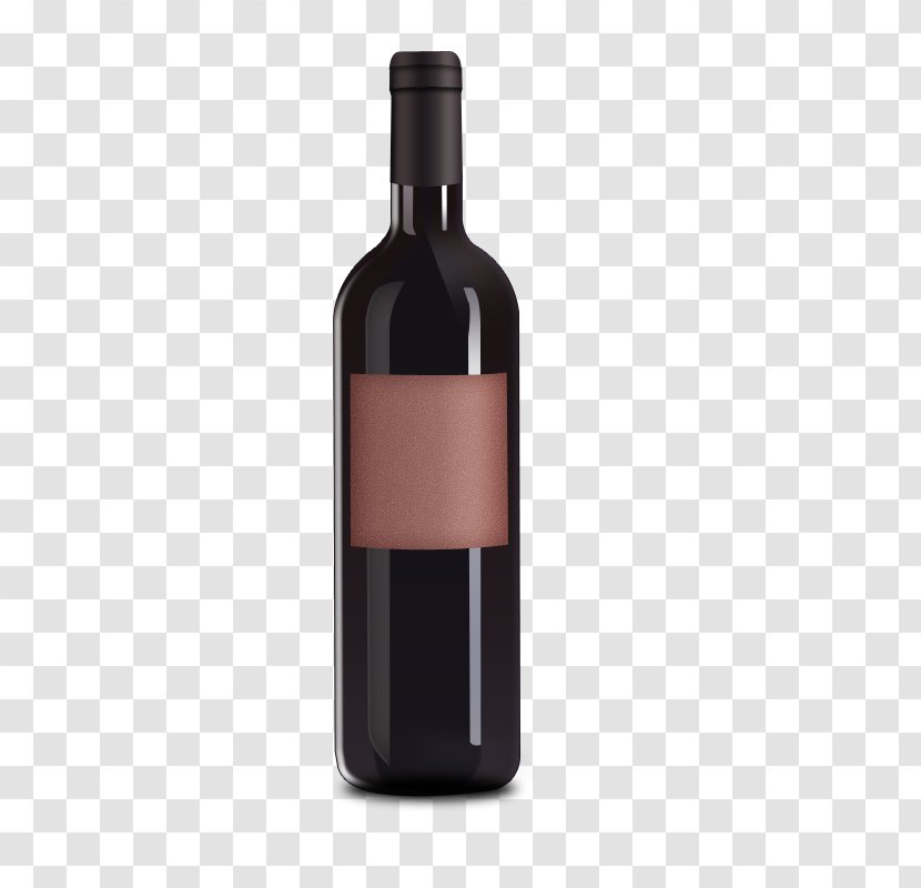 Red Wine Champagne Bottle - Drinkware Transparent PNG