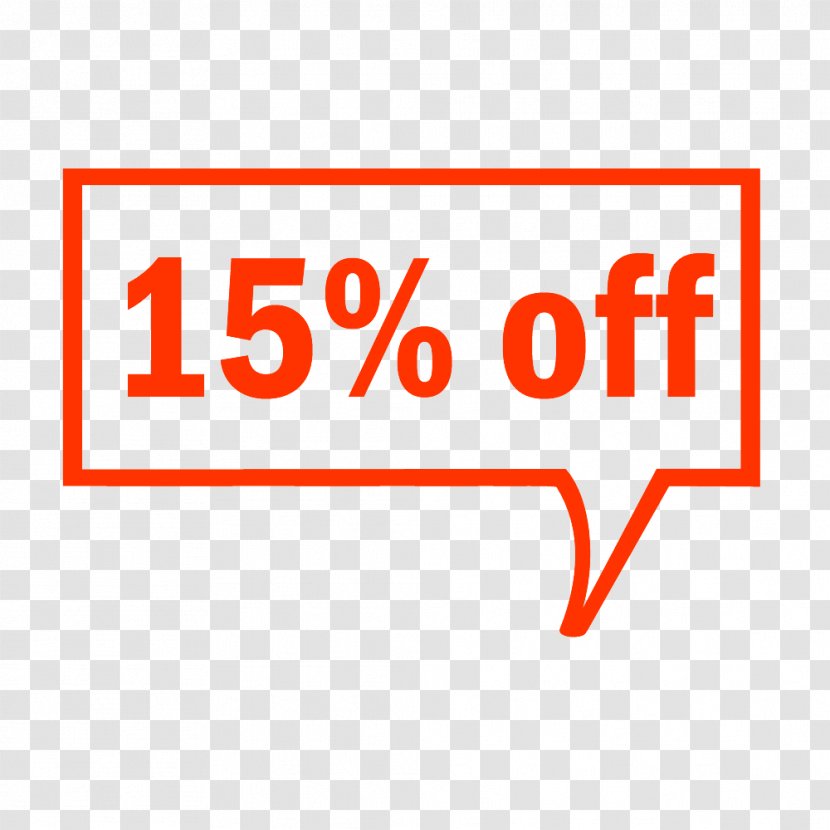 15% Off Tag. - Sign - Signage Transparent PNG