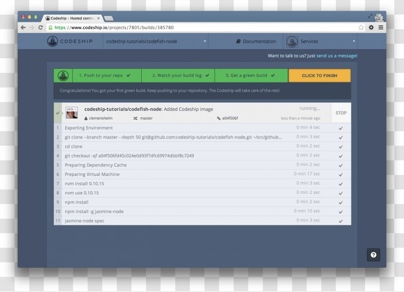 Continuous Integration Computer Software GitHub Node.js Screenshot - Operating System - Github Transparent PNG