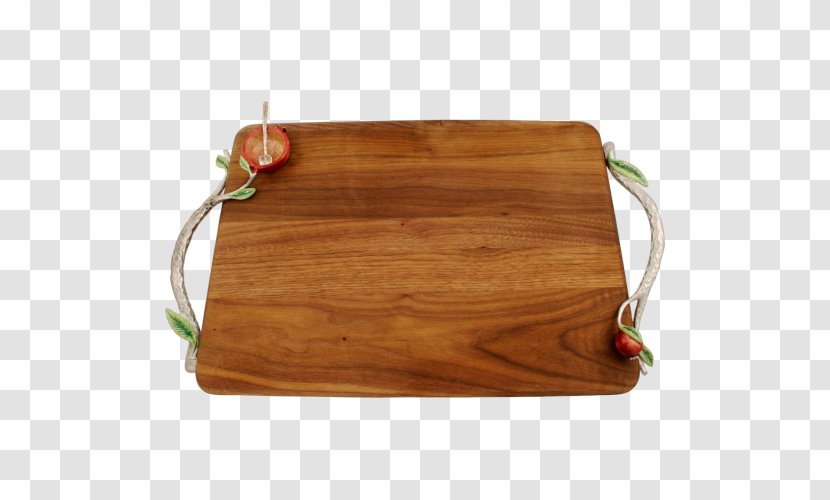 Challah Tray Knife Bread Wood - Rectangle - Walnut Transparent PNG