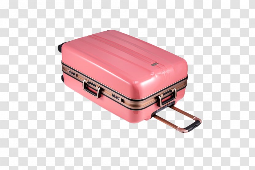 Suitcase Baggage Travel - Upturned Pink Transparent PNG