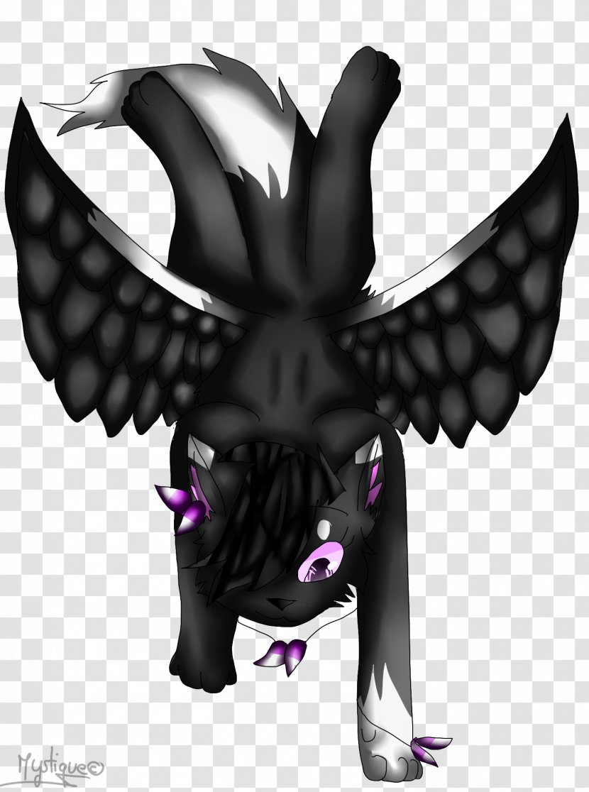 Demon Cartoon Purple Legendary Creature - Wing Transparent PNG