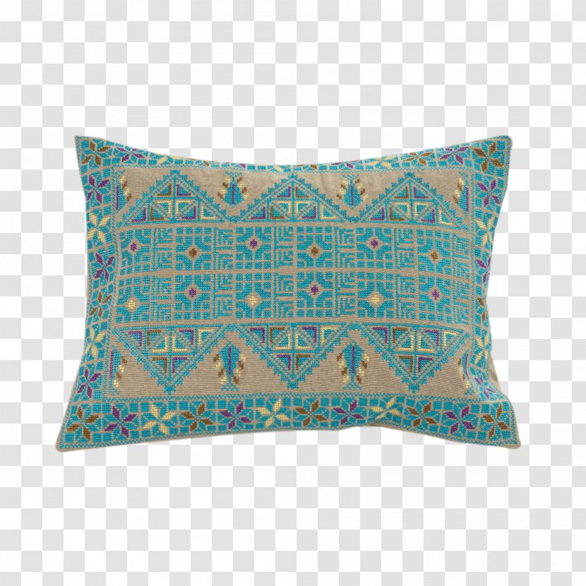Throw Pillows Turquoise Rectangle - Pillow Transparent PNG