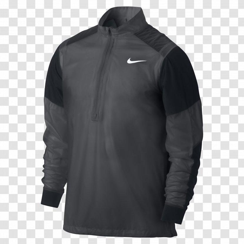 Hoodie Windbreaker Nike Jacket Clothing - Long Sleeved T Shirt Transparent PNG