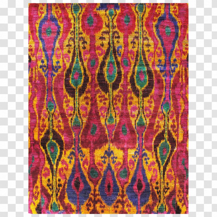 Paisley Textile Ikat Symmetry Silk - Carpet Transparent PNG