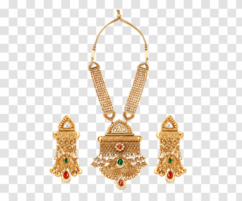 Earring Jewellery Hasmukhlal Jewellers Tanishq Necklace - Golden Harvest Transparent PNG