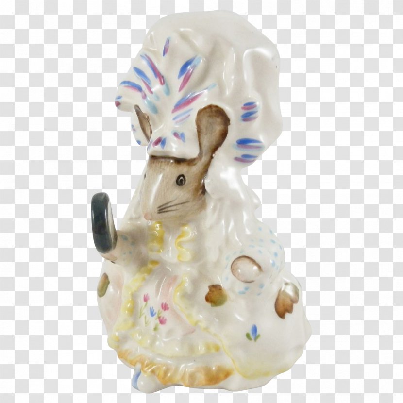 Easter Bunny Figurine Porcelain Transparent PNG