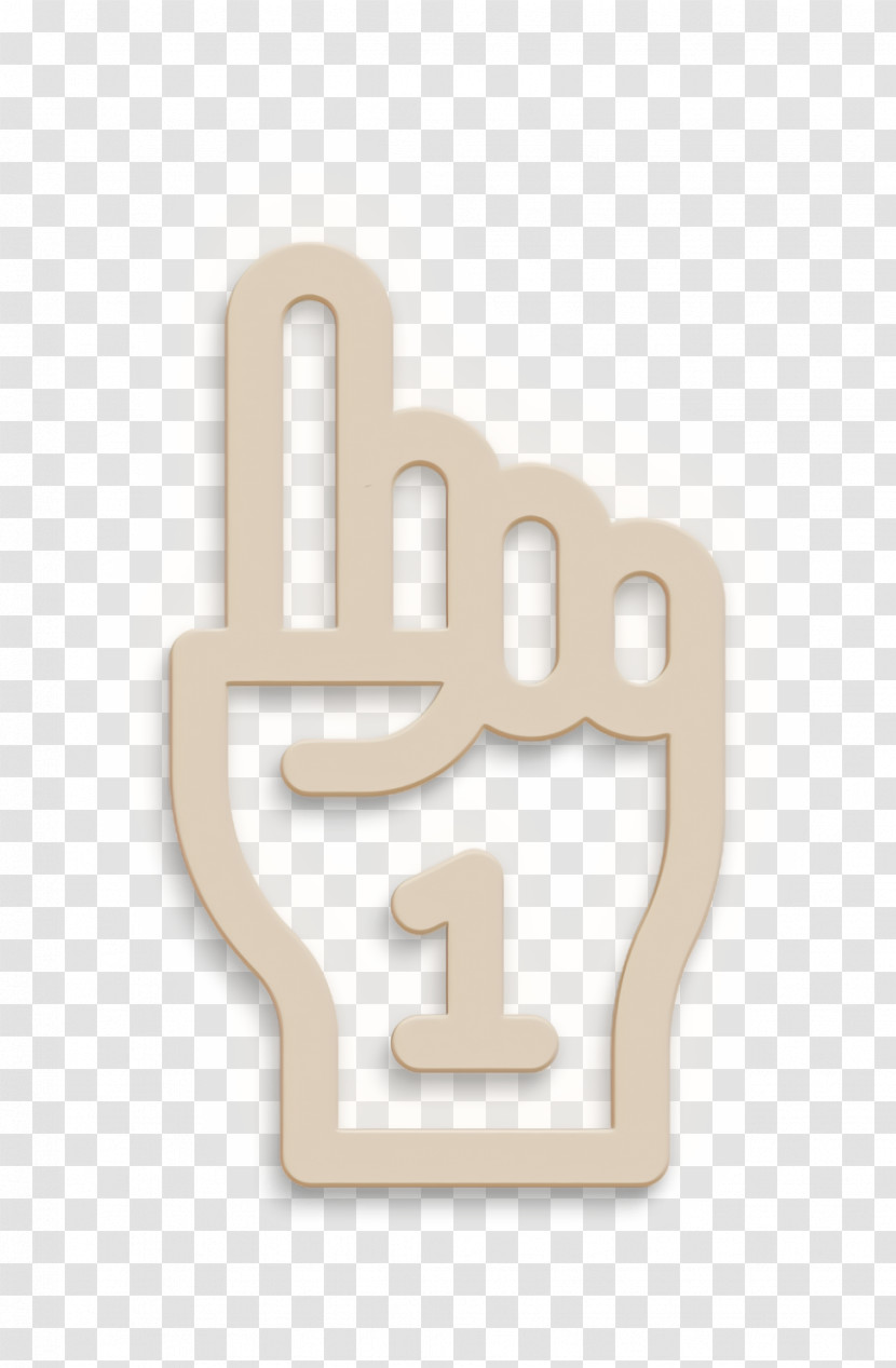 Fan Icon Foam Hand Icon Hockey Icon Transparent PNG