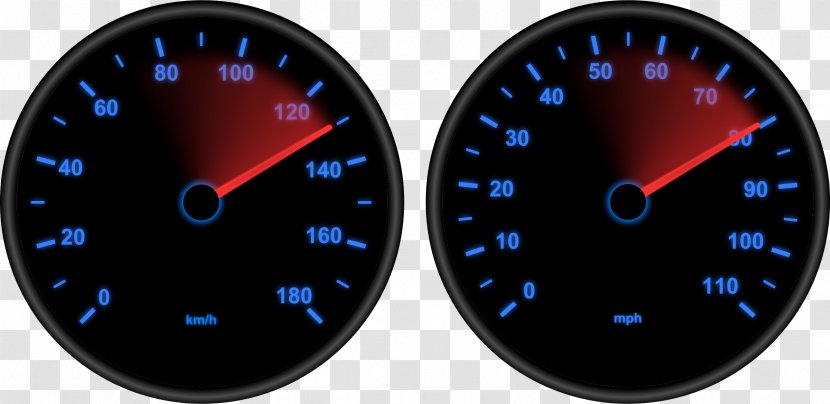 Sports Car Speedometer Clip Art - Dashboard Transparent PNG