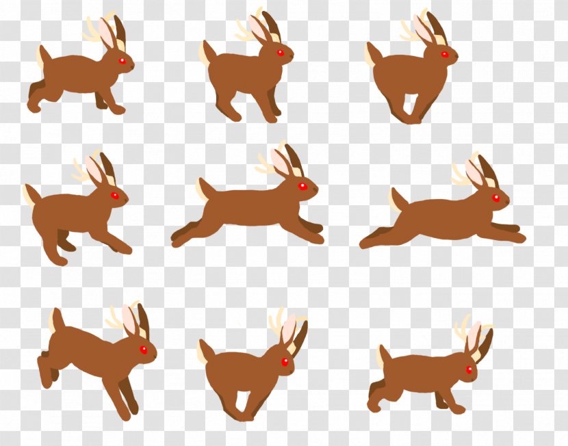 Dog Sprite Reindeer - Coyote Transparent PNG
