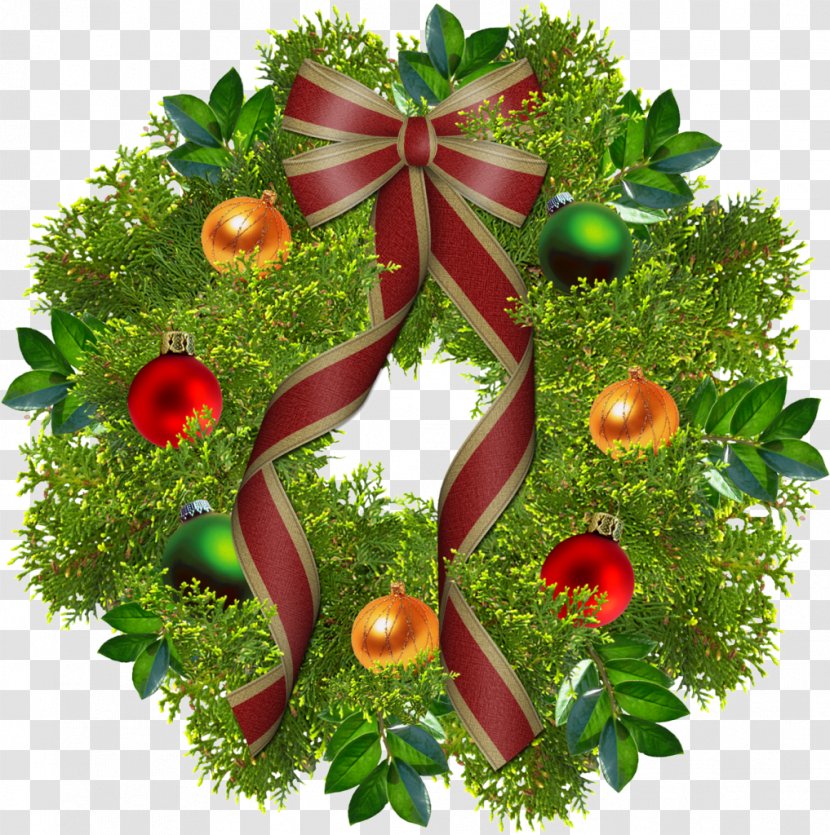 Wreath Christmas Garland Tree-topper Clip Art Transparent PNG