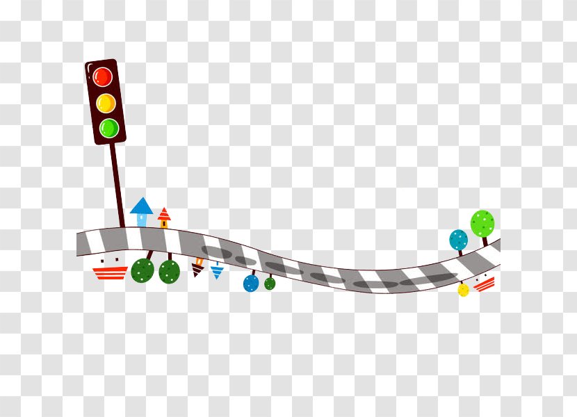 Zebra Crossing Traffic Light Pedestrian - A Transparent PNG