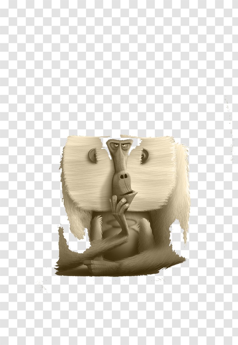 3D Computer Graphics Download - 3d - White Monkey Transparent PNG