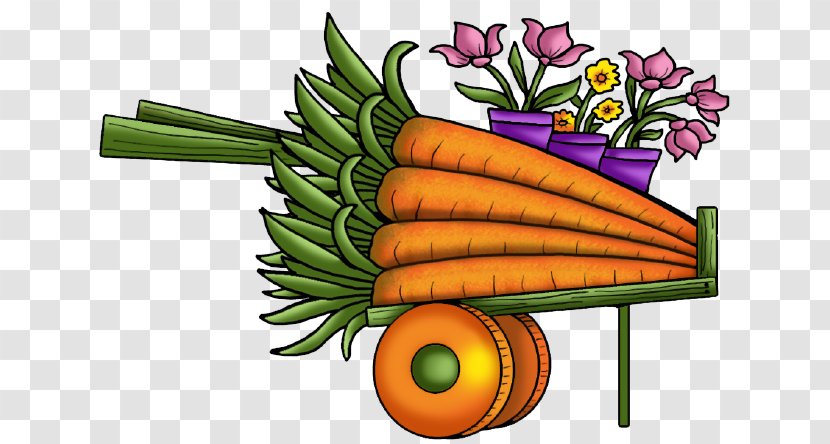 Carrot Flowerpot Cartoon - Fruit - Trailers And Planters Transparent PNG