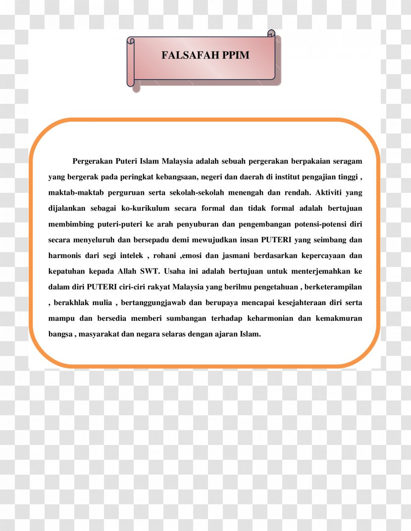 Islamic Philosophy Document Malaysia - Area - Text Transparent PNG