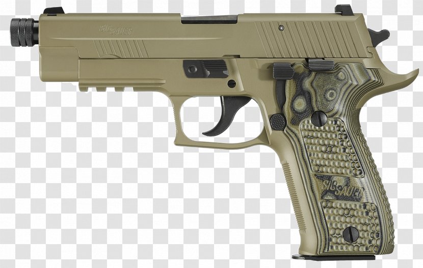 SIG Sauer P226 9×19mm Parabellum Sig Holding Firearm - Gun Barrel Transparent PNG