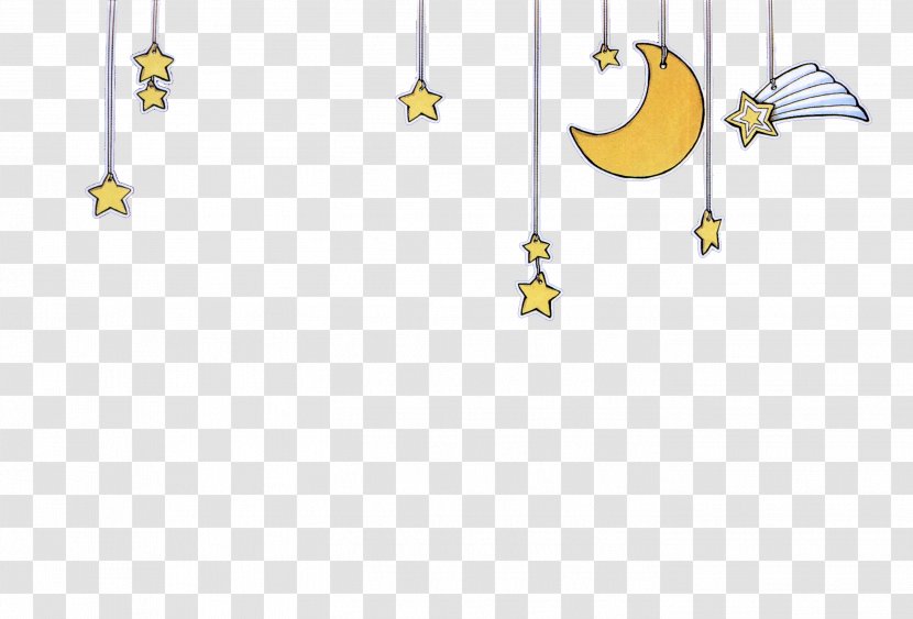 Download - Area - Cartoon Moon Star Background Transparent PNG