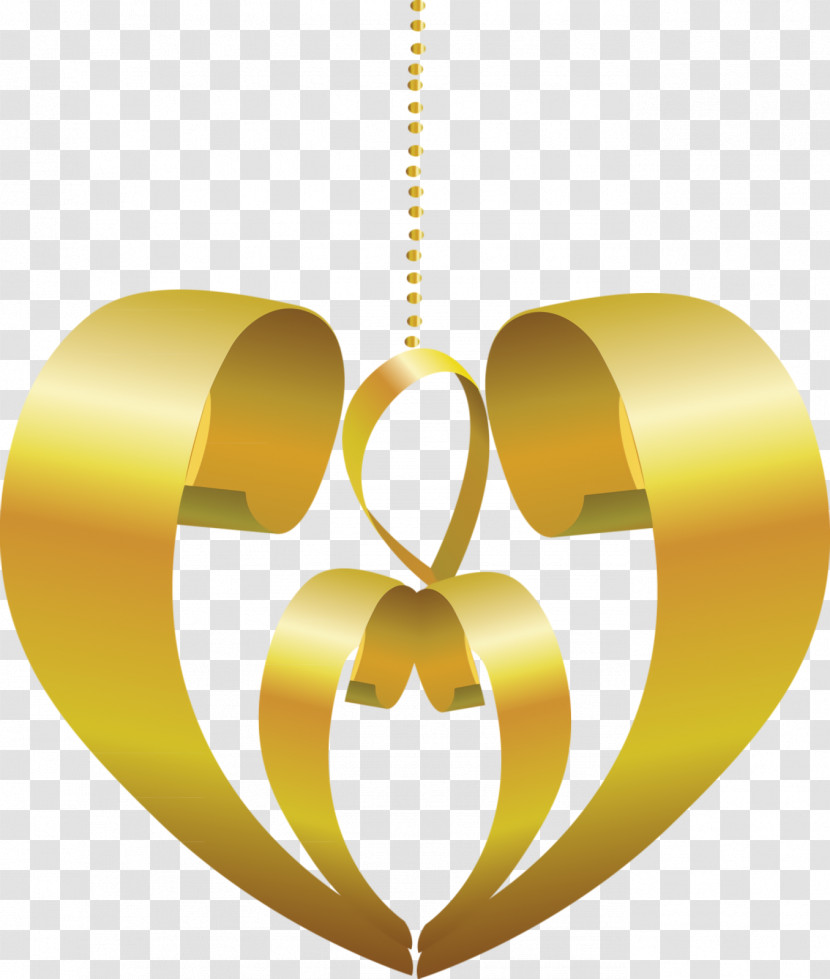 Gold Heart Valentines Day Transparent PNG