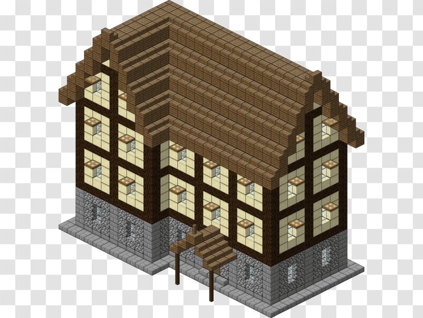 Minecraft Blueprint Floor Plan Building House - Cottage Transparent PNG