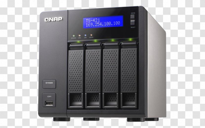 QNAP Systems, Inc. Network Storage Systems TS-412 Turbo TS-421 Computer Data - Ramraiding Transparent PNG