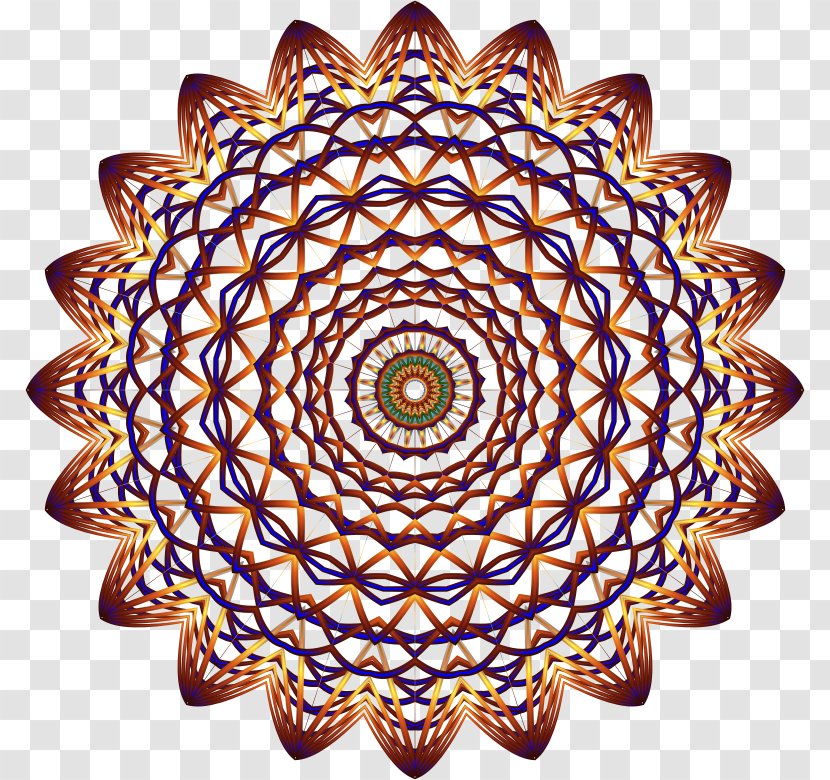 Mandala Desktop Wallpaper Line Art - Background Transparent PNG