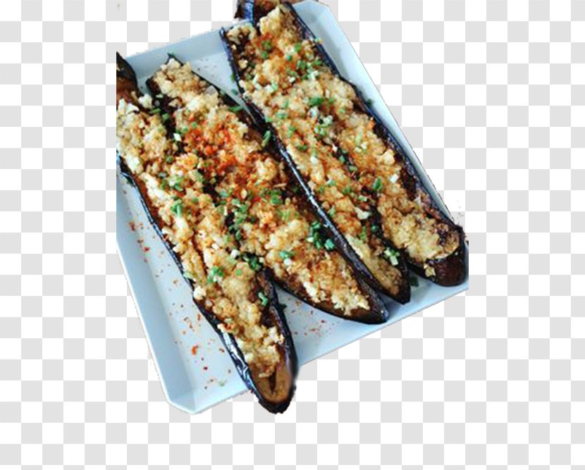 Barbecue Roasting Eggplant Dish - Grilled With Garlic Transparent PNG