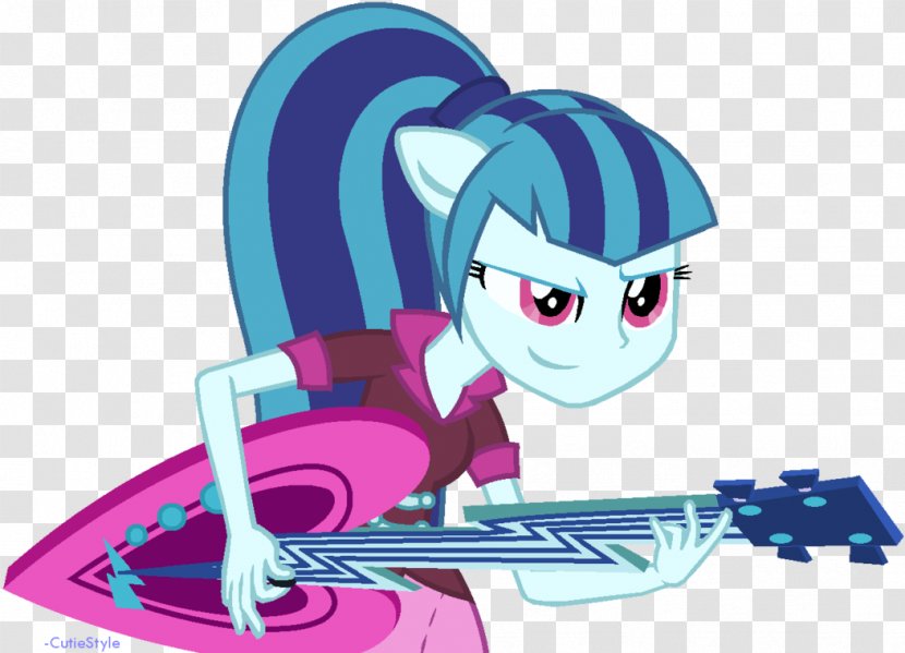 Twilight Sparkle Pinkie Pie Fluttershy Rarity Art - Cartoon - Guitar Transparent PNG