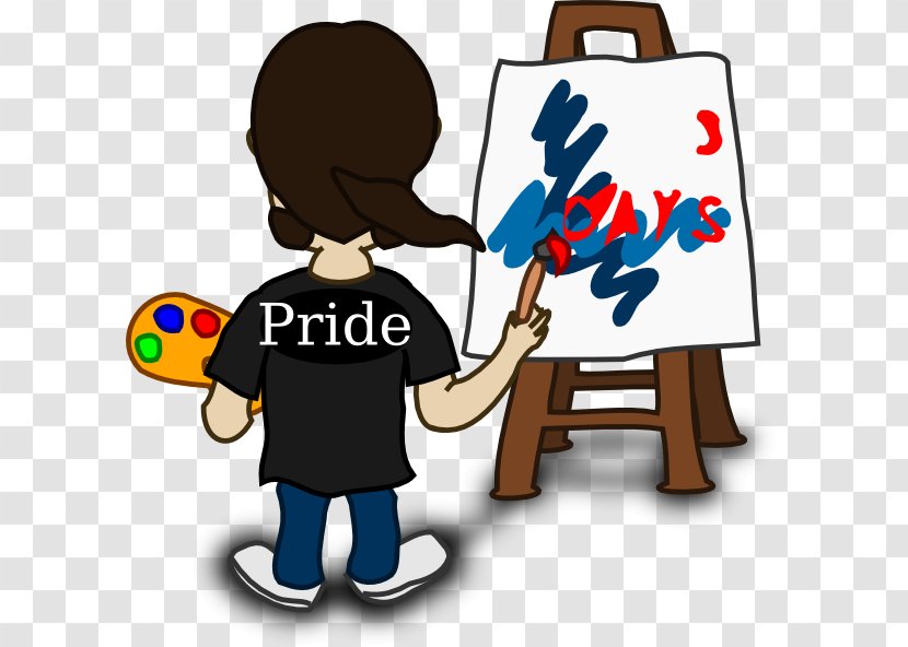 Painting Painter Artist - Brush - Pride Clipart Transparent PNG