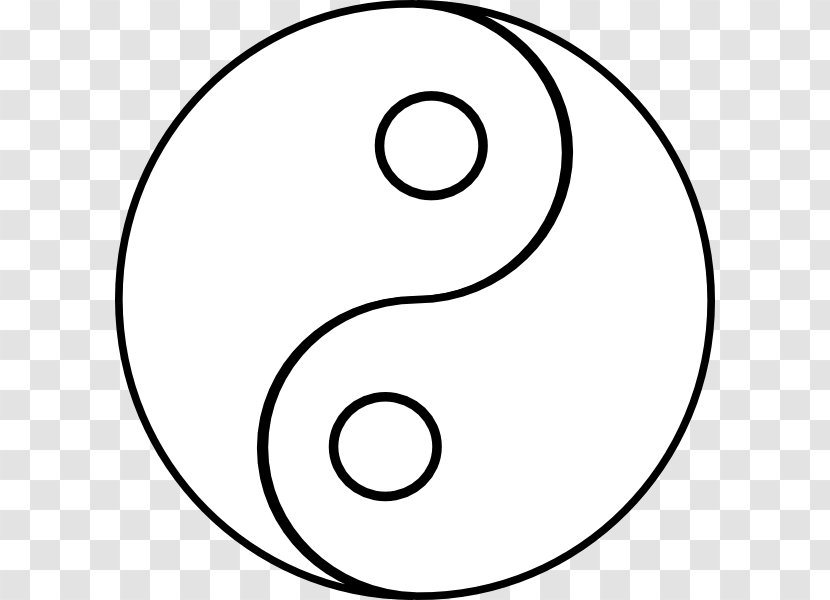 Yin And Yang Drawing Line Art Clip - Area Transparent PNG
